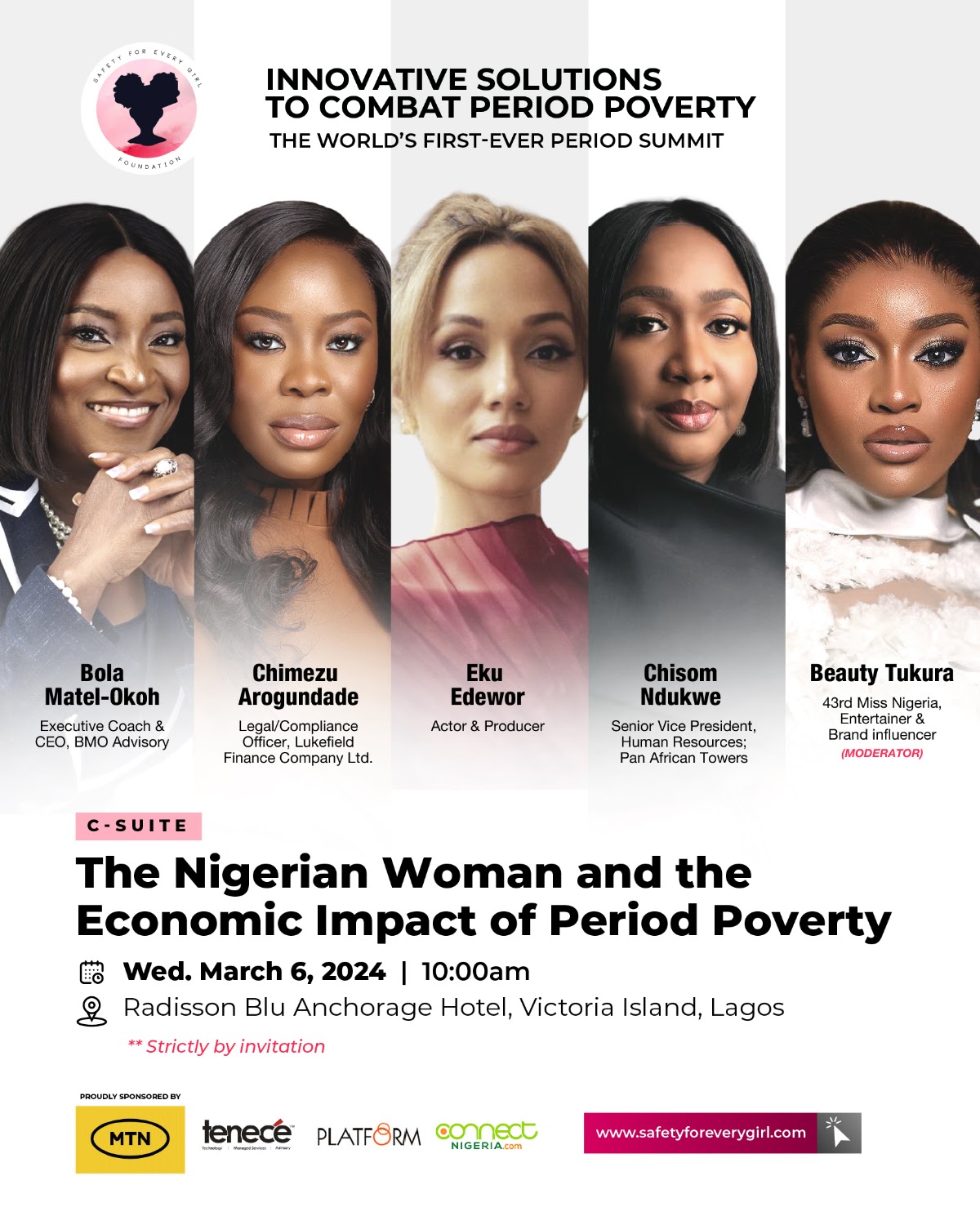C-Suite and executive panel at The Period Summit 2024 in Lagos